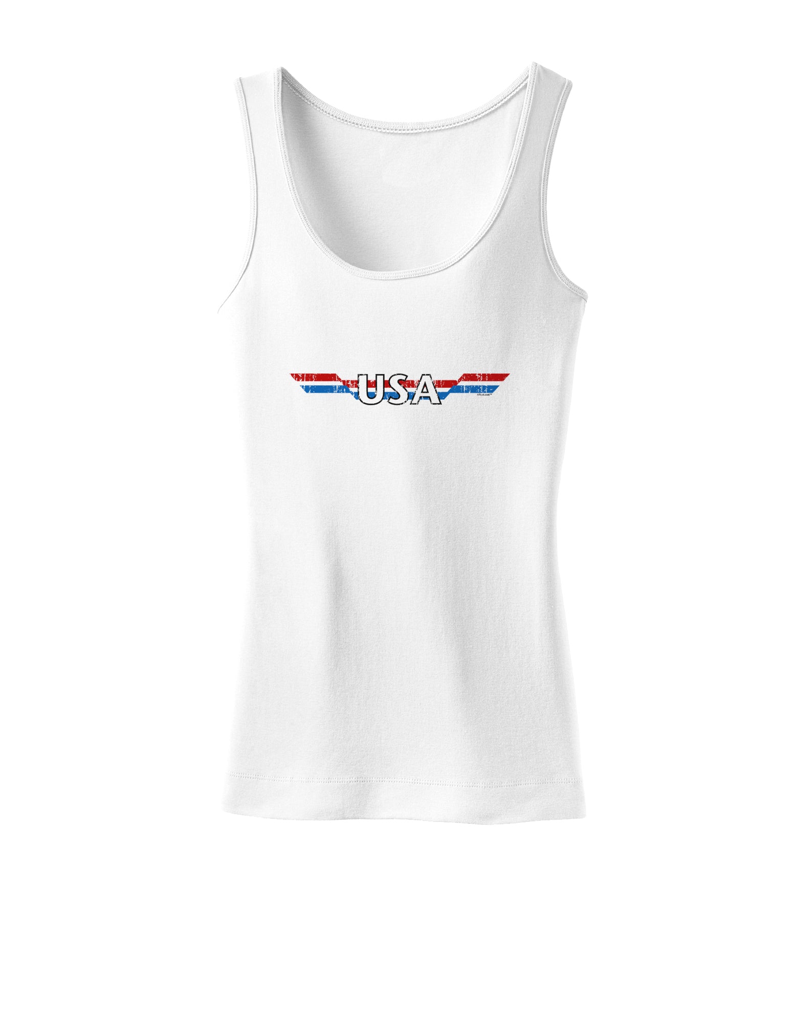 USA Stripes Vintage Womens Tank Top-Womens Tank Tops-TooLoud-White-X-Small-Davson Sales