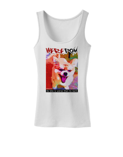 WerePom - Werewolf Pomeranian Womens Petite Tank Top by TooLoud-TooLoud-White-X-Small-Davson Sales