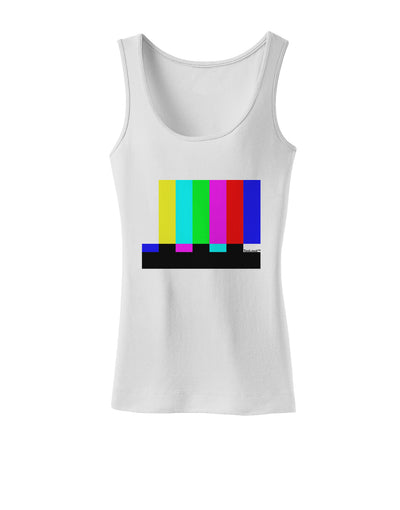 Color Bars Test Signal Womens Tank Top-Womens Tank Tops-TooLoud-White-X-Small-Davson Sales