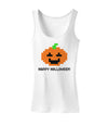 Pixel Pumpkin - Halloween Womens Tank Top-Womens Tank Tops-TooLoud-White-X-Small-Davson Sales