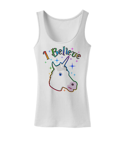 I Believe in Unicorns Womens Tank Top-Womens Tank Tops-TooLoud-White-X-Small-Davson Sales