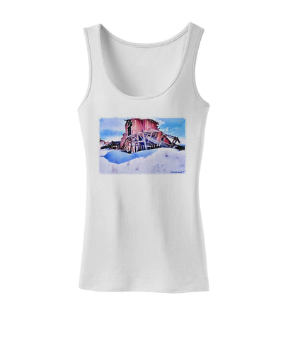 Victor Mines Colorado Watercolor Womens Tank Top-Womens Tank Tops-TooLoud-White-X-Small-Davson Sales