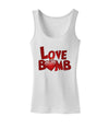 Love Bomb Text Womens Petite Tank Top-TooLoud-White-X-Small-Davson Sales