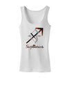 Sagittarius Symbol Womens Petite Tank Top-TooLoud-White-X-Small-Davson Sales