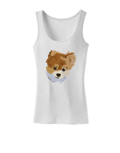 Custom Pet Art Womens Petite Tank Top by TooLoud-TooLoud-White-X-Small-Davson Sales