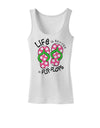 Life is Better in Flip Flops - Pink and Green Womens Tank Top-Womens Tank Tops-TooLoud-White-X-Small-Davson Sales