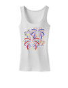 Patriotic Fireworks with Bursting Stars Womens Tank Top by TooLoud-Womens Tank Tops-TooLoud-White-X-Small-Davson Sales