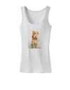 Golden Retriever Watercolor Womens Tank Top-Womens Tank Tops-TooLoud-White-X-Small-Davson Sales