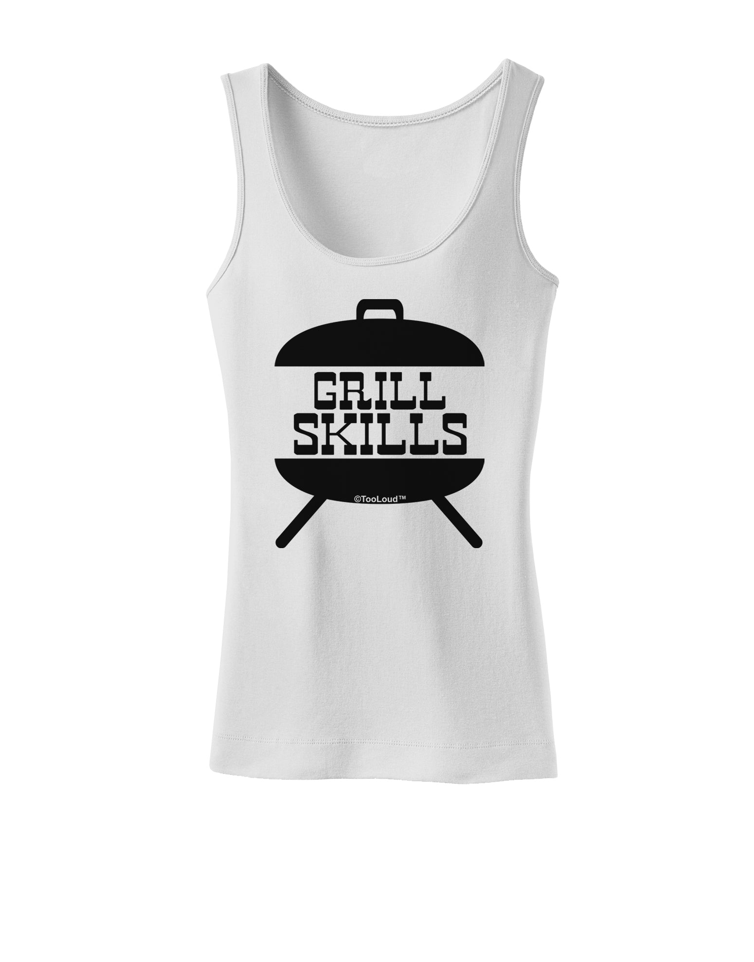 Grill Skills Grill Design Womens Tank Top by TooLoud-Womens Tank Tops-TooLoud-White-X-Small-Davson Sales