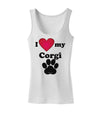 I Heart My Corgi Womens Petite Tank Top by TooLoud-TooLoud-White-X-Small-Davson Sales