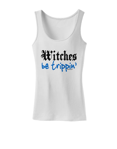 TooLoud Witches Be Trippin Blue Womens Tank Top-Womens Tank Tops-TooLoud-White-X-Small-Davson Sales