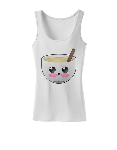 Cute Egg Nog Design - Womens Tank Top by TooLoud-Womens Tank Tops-TooLoud-White-X-Small-Davson Sales