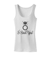 I Said Yes - Diamond Ring Womens Tank Top-Womens Tank Tops-TooLoud-White-X-Small-Davson Sales