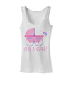 It's a Girl - Baby Carriage Womens Tank Top-Womens Tank Tops-TooLoud-White-X-Small-Davson Sales