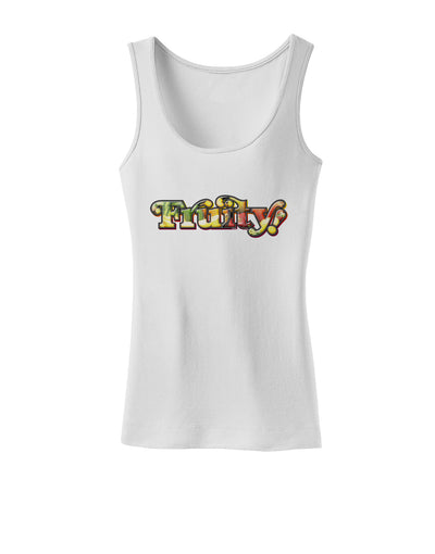 Fruity Text Womens Tank Top-Womens Tank Tops-TooLoud-White-X-Small-Davson Sales