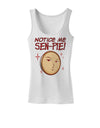 Notice Me Sen-pie Womens Tank Top-Womens Tank Tops-TooLoud-White-X-Small-Davson Sales