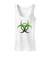 Biohazard Symbol Green Stone-Apocalypse Womens Tank Top-Womens Tank Tops-TooLoud-White-X-Small-Davson Sales