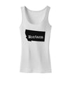 Montana - United States Shape Womens Tank Top by TooLoud-Womens Tank Tops-TooLoud-White-X-Small-Davson Sales