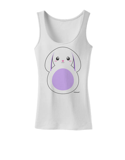 Cute Bunny with Floppy Ears - Purple Womens Tank Top by TooLoud-Womens Tank Tops-TooLoud-White-X-Small-Davson Sales