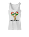 Cute Maracas Design - Cinco de Mayo Womens Tank Top by TooLoud-Womens Tank Tops-TooLoud-White-X-Small-Davson Sales