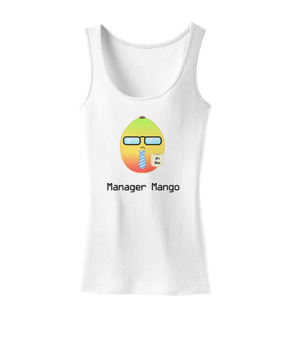 Manager Mango Text Womens Tank Top-Womens Tank Tops-TooLoud-White-X-Small-Davson Sales