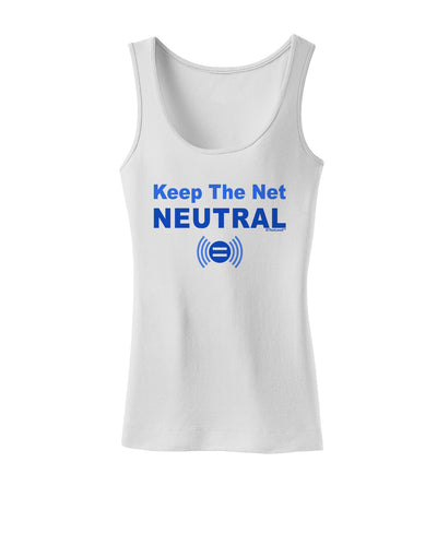 Keep the Net Neutral Womens Tank Top-Womens Tank Tops-TooLoud-White-X-Small-Davson Sales