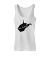 West Virginia - United States Shape Womens Tank Top-Womens Tank Tops-TooLoud-White-X-Small-Davson Sales