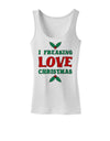 I F-ing Love Christmas Funny Womens Tank Top-Womens Tank Tops-TooLoud-White-X-Small-Davson Sales