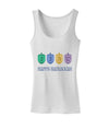 Happy Hanukkah Dreidels Womens Tank Top-Womens Tank Tops-TooLoud-White-X-Small-Davson Sales