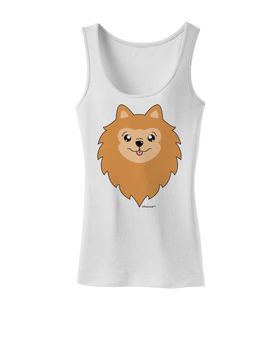 Cute Pomeranian Dog Womens Tank Top by TooLoud-Womens Tank Tops-TooLoud-White-X-Small-Davson Sales