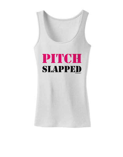 Pitch Slapped - Pink Womens Tank Top-Womens Tank Tops-TooLoud-White-X-Small-Davson Sales