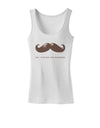 Ceci n'est pas une moustache Womens Tank Top-Womens Tank Tops-TooLoud-White-X-Small-Davson Sales