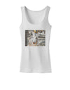 Troubled Burro Womens Petite Tank Top-TooLoud-White-X-Small-Davson Sales