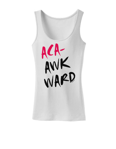 Aca-Awkward Womens Tank Top-Womens Tank Tops-TooLoud-White-X-Small-Davson Sales