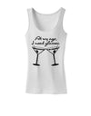 At My Age I Need Glasses - Martini Distressed Womens Tank Top by TooLoud-Womens Tank Tops-TooLoud-White-X-Small-Davson Sales