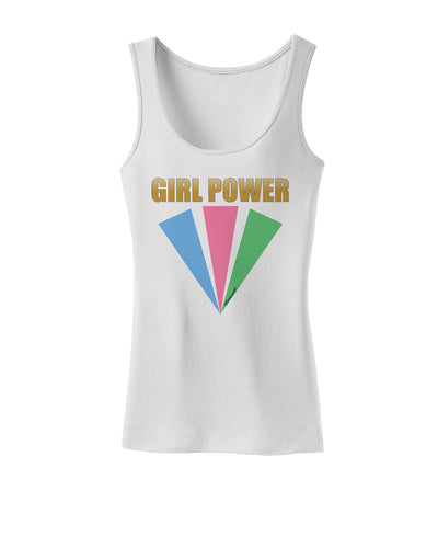 Girl Power Stripes Womens Petite Tank Top by TooLoud-TooLoud-White-X-Small-Davson Sales