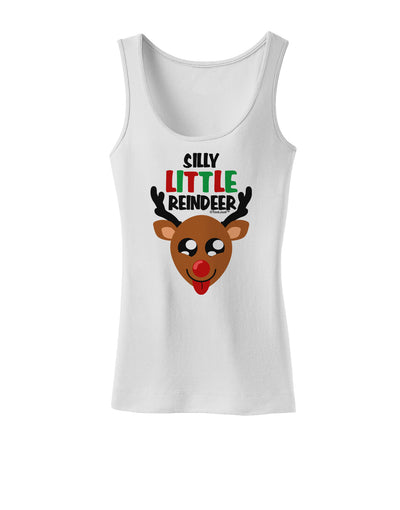 Silly Little Reindeer Matching Deer Womens Tank Top-Womens Tank Tops-TooLoud-White-X-Small-Davson Sales