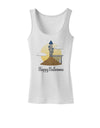 Moonlit Wizard Tower - Happy Halloween Womens Tank Top-Womens Tank Tops-TooLoud-White-X-Small-Davson Sales