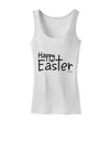 Happy Easter with Cross Womens Tank Top by TooLoud-Womens Tank Tops-TooLoud-White-X-Small-Davson Sales