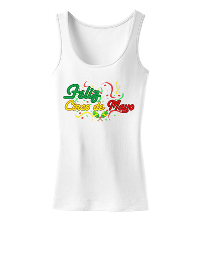 Feliz Cinco De Mayo Womens Tank Top-Womens Tank Tops-TooLoud-White-X-Small-Davson Sales