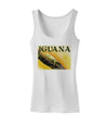 Iguana Watercolor Text Womens Tank Top-Womens Tank Tops-TooLoud-White-X-Small-Davson Sales