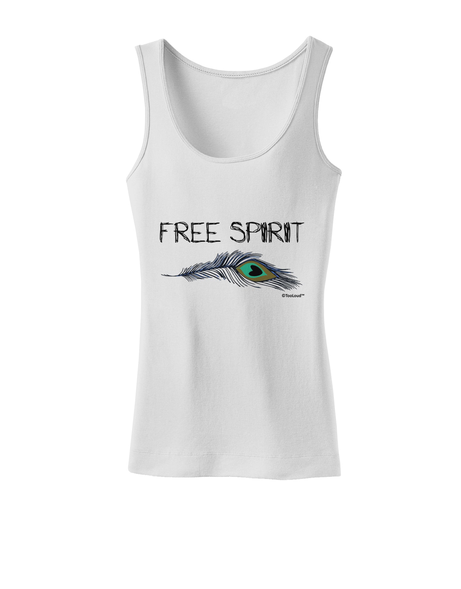 Graphic Feather Design - Free Spirit Womens Tank Top by TooLoud-Womens Tank Tops-TooLoud-White-X-Small-Davson Sales