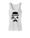 Gentleman Jack-o-lantern Womens Tank Top-Womens Tank Tops-TooLoud-White-X-Small-Davson Sales