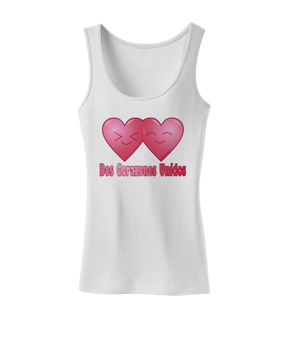 Dos Corazones Unidos Design Womens Tank Top by TooLoud-Womens Tank Tops-TooLoud-White-X-Small-Davson Sales