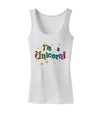 I'm a Unicorn Text Womens Tank Top-Womens Tank Tops-TooLoud-White-X-Small-Davson Sales