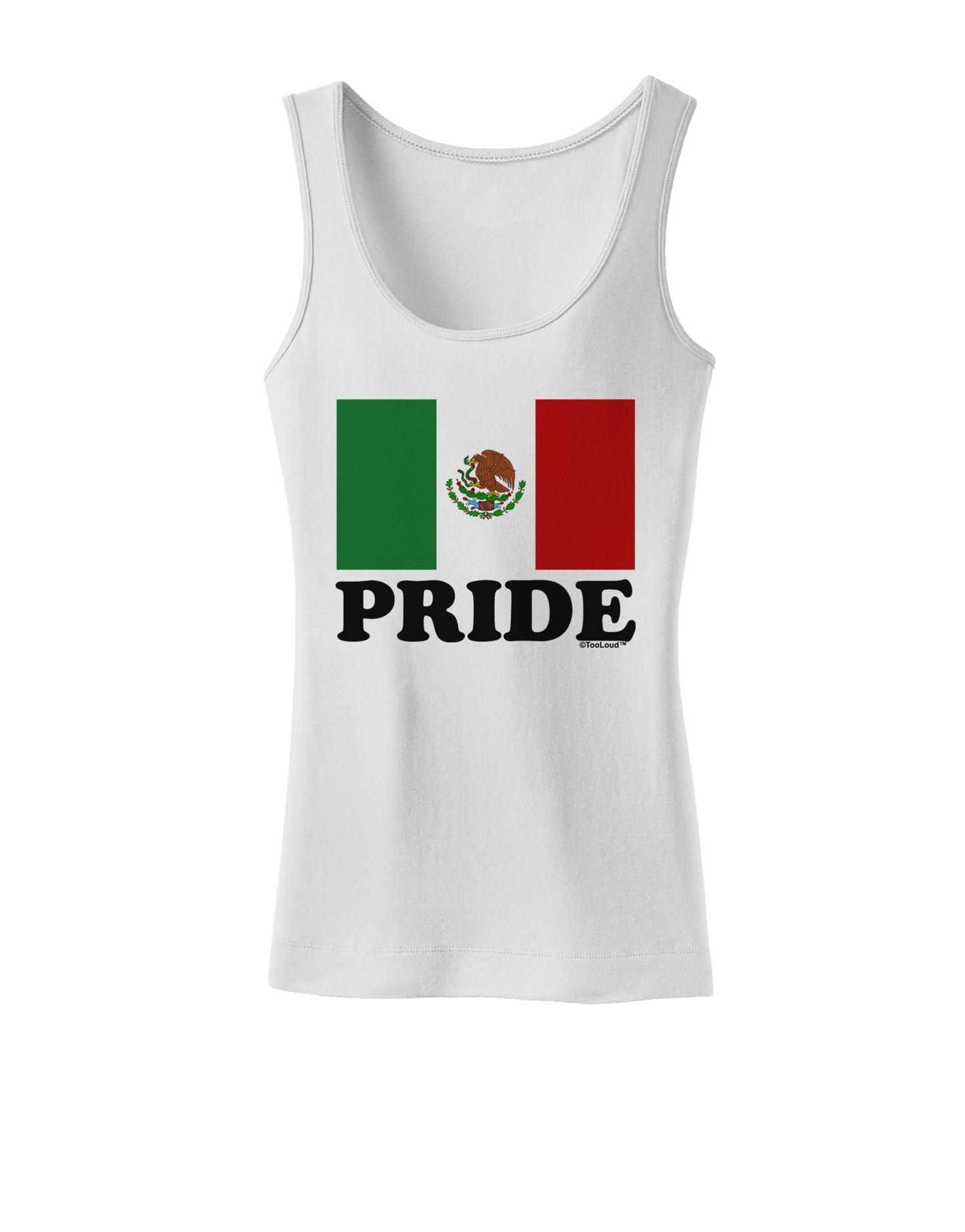 Mexican Pride - Mexican Flag Womens Tank Top by TooLoud-Womens Tank Tops-TooLoud-White-X-Small-Davson Sales
