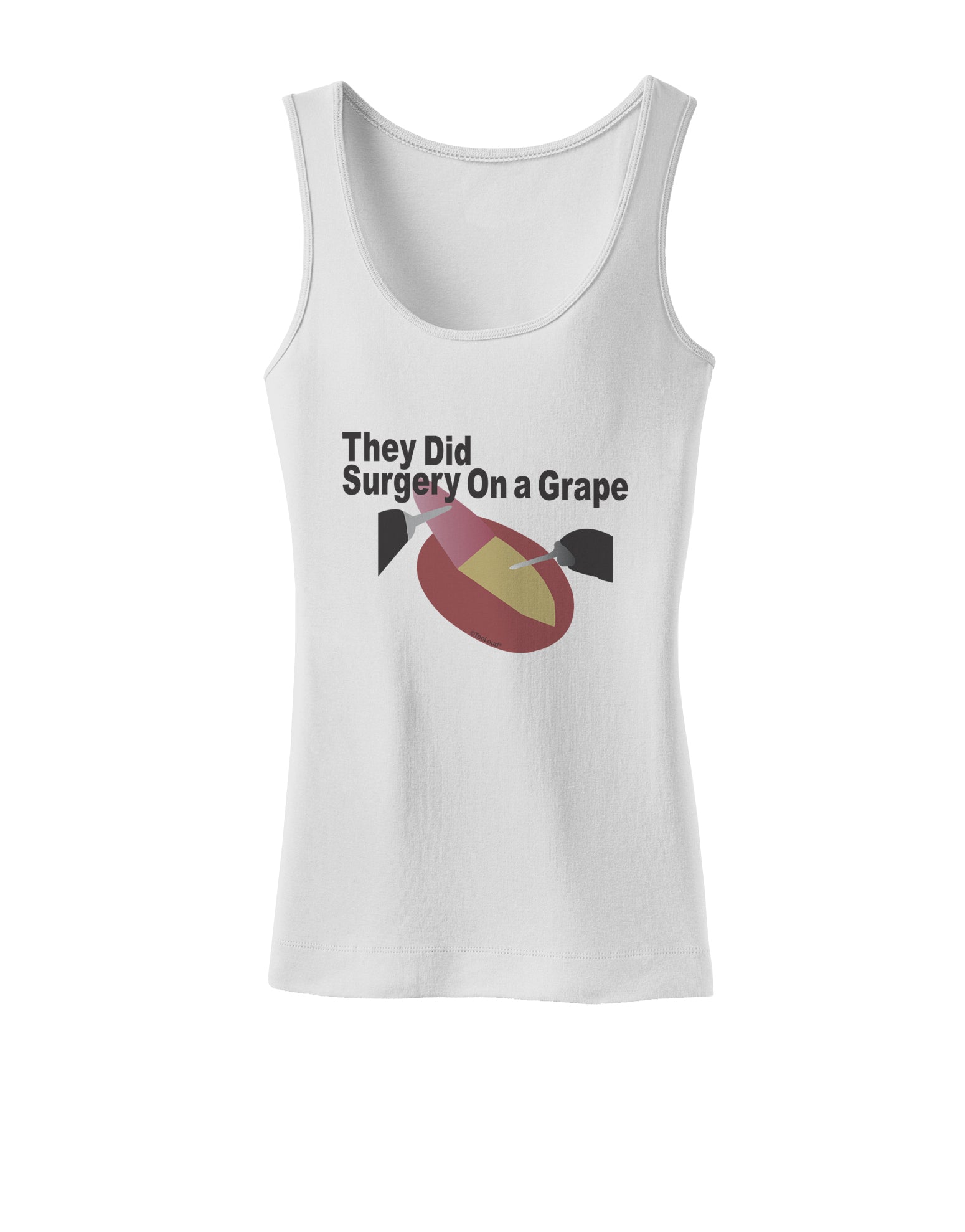 They Did Surgery On a Grape Womens Petite Tank Top by TooLoud-TooLoud-White-X-Small-Davson Sales
