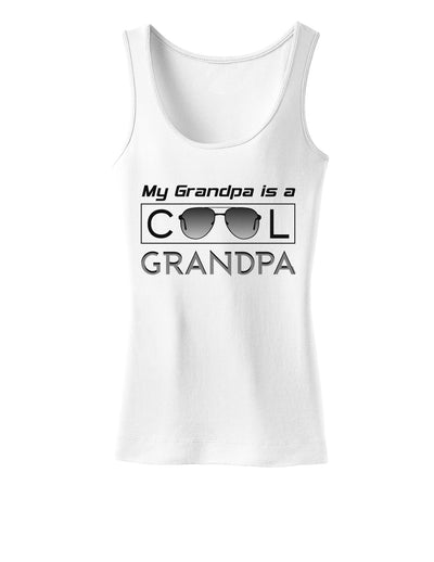 My Grandpa is a Cool Grandpa Womens Tank Top-Womens Tank Tops-TooLoud-White-X-Small-Davson Sales