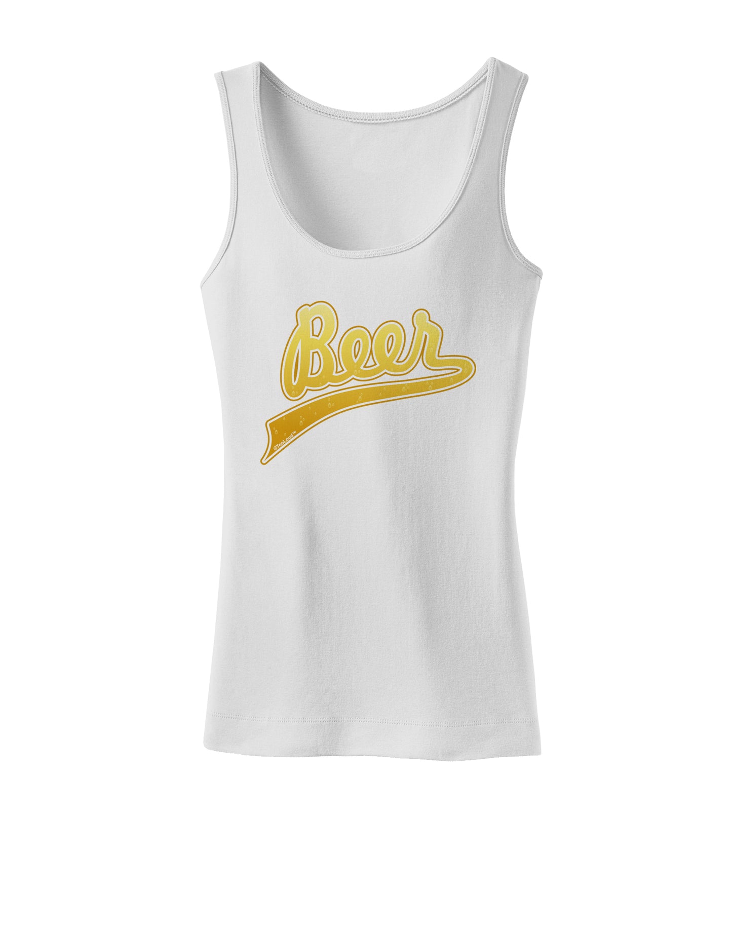 Beer Jersey Womens Petite Tank Top-TooLoud-White-X-Small-Davson Sales