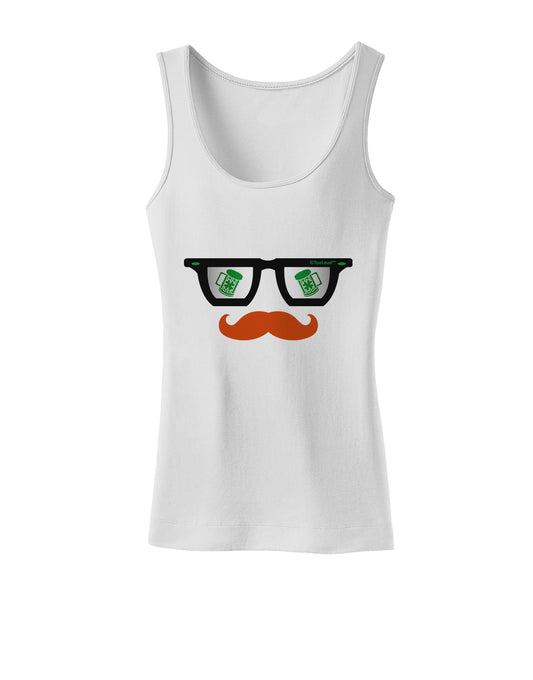 St. Patrick's Day Beer Glasses Design Womens Tank Top by TooLoud-Womens Tank Tops-TooLoud-White-X-Small-Davson Sales